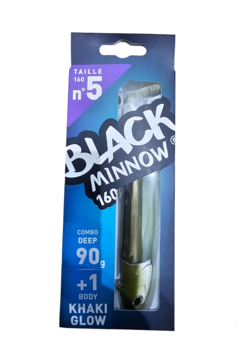 Cabeza Deep 90 gramos talla 5 - Color kaki - Black Minnow