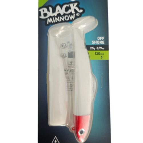 Black minnow combo off shore 25gr sz3 120mm blanc