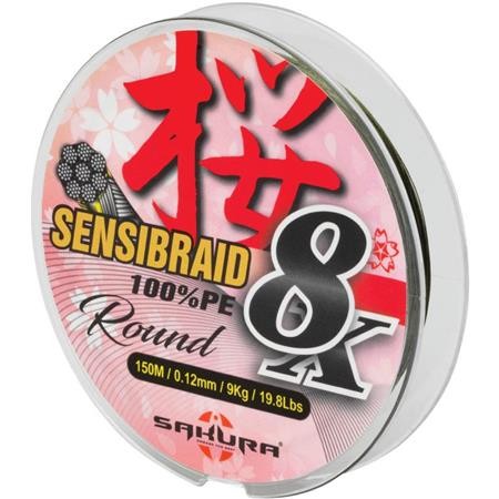 Tresse Sakura Sensibraid 8 Vert - 150M 0.18mm