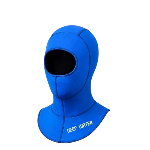 Cagoule deep water bleu double face