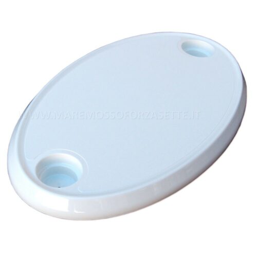 TABLE DE BATEAU OVALE EN ASA NUOVA RADE 76×45×4cm BLANC