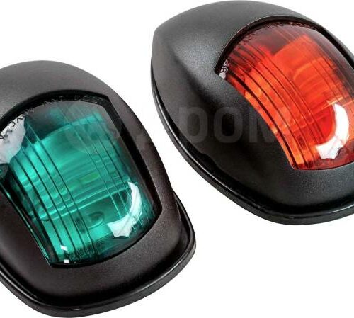 Kit feu de navigation led bombé noir seaflo