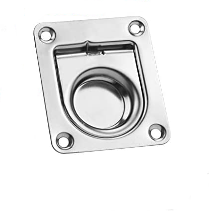 Tirette de porte carrée inox 56×66mm
