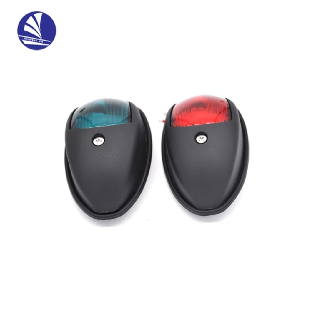 Feu de navigation led apparente noir 98*55*35mm