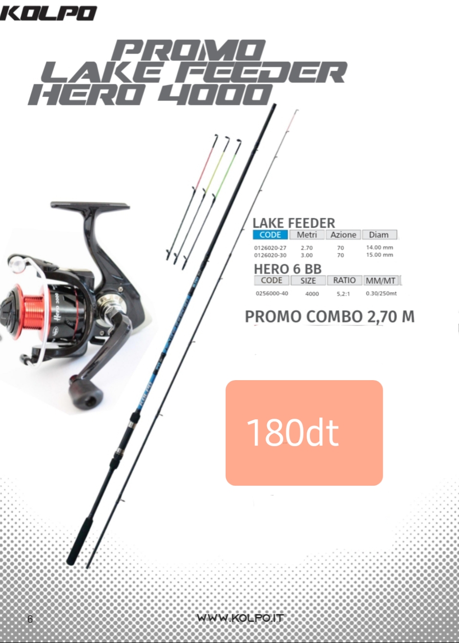 Canne kolpo lake feeder et moulinet hero 4000