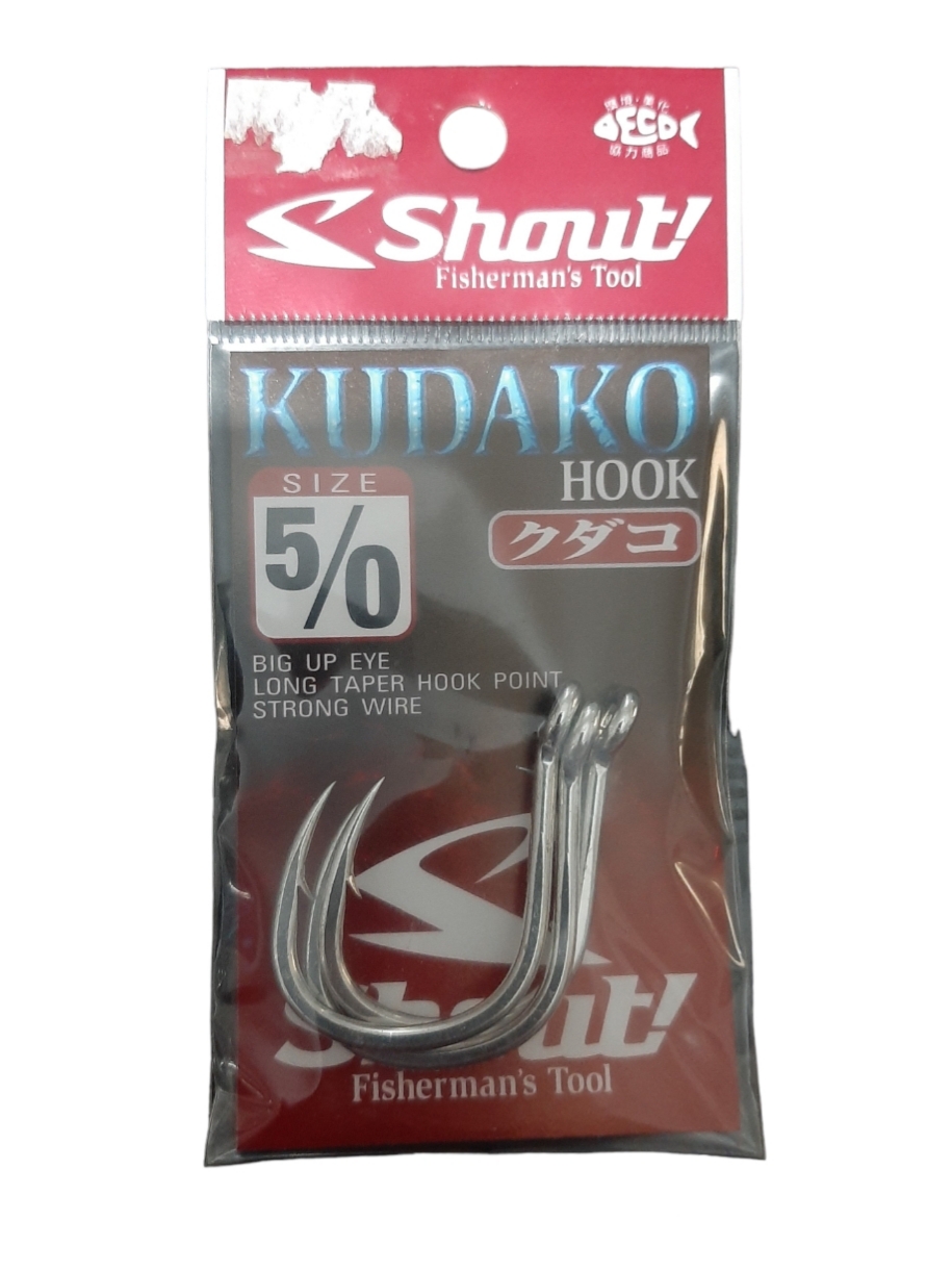 Hameçons shout kudako 5/0 ref 04-KH 3PCS