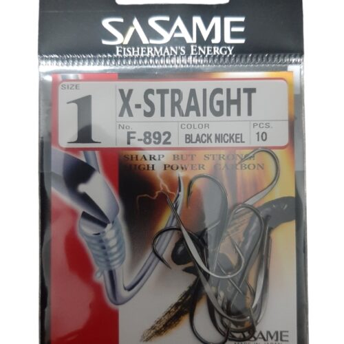 HOOK X-STRAIGHT -N1 10pcs - Sasame - Hameçon