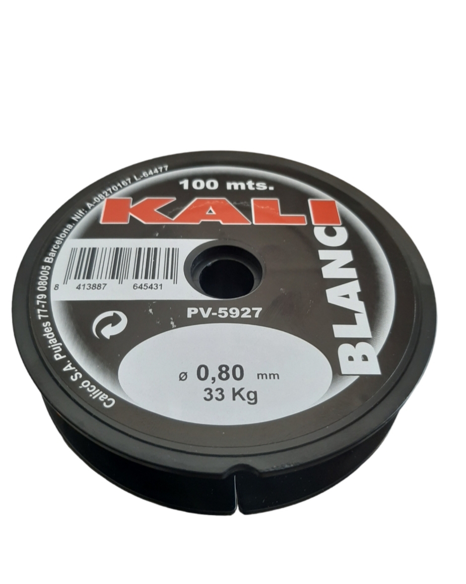 Fil kalli blanc0.80mm 33kg 100 metres