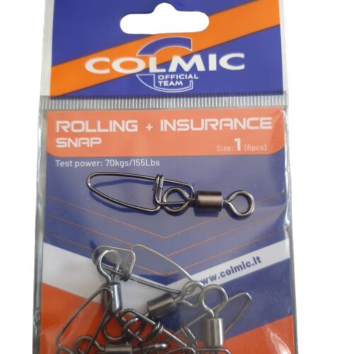 rolling insurance snap - sz16pcs 70kg - Colmic - Accessoires