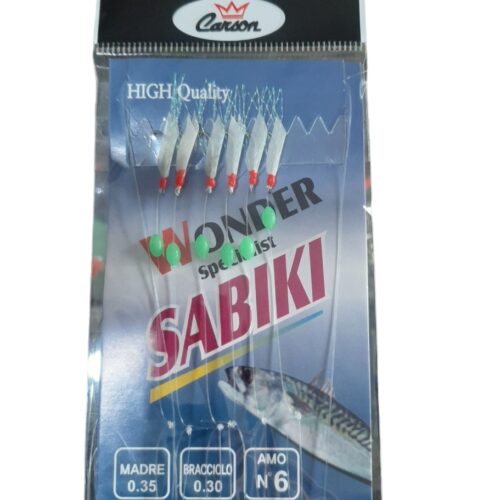 Mitraillette carson sabiki hameçons 6