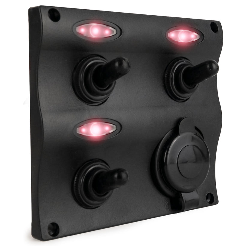 Tableau electrique 3 bouton et allume cigare