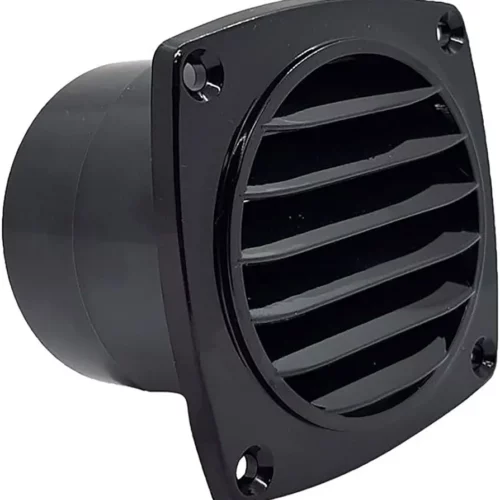 Grille plastique rond noir 93.5×69.5