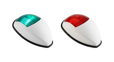 Kit feu de navigation led bombé blanc seaflo