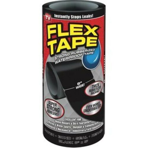 Flex Seal Tape, noir 8"