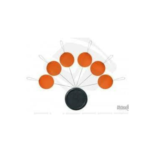 BLISTER FLOAT ROUND FLUO ORANGE ST-D-126 6mm