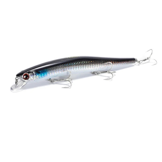 Leure neoby slim lancer minnow 150mm 23gr silver Black