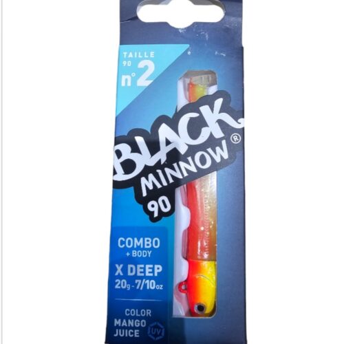 Black minnow combo+body x deep 20gr sz2 90mm mango juice