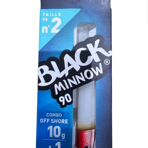 Black minnow combo off shore 10gr sz2 90mm blanc