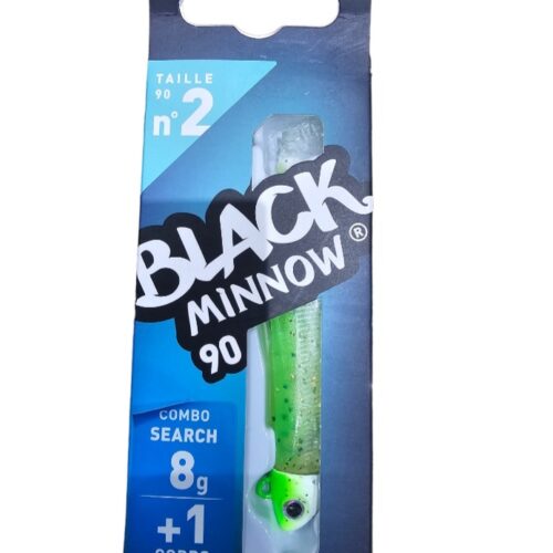 Black minnow combo search 8gr sz2 90mm zeste de citron