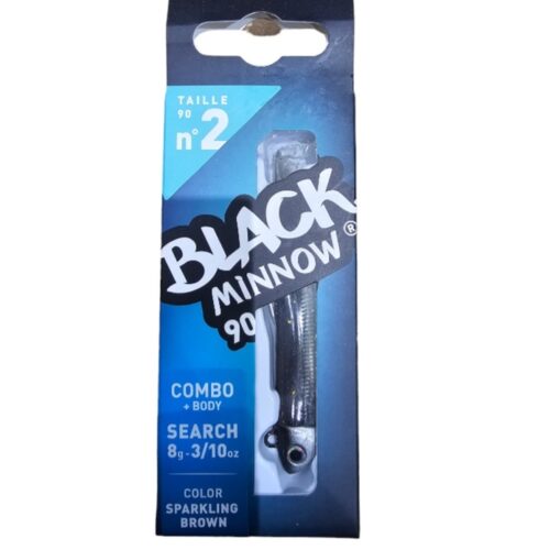 Black minnow combo search 8gr sparkling brownsz2 90mm