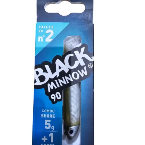 Black minnow combo shore 5gr sz2 90mm kaki