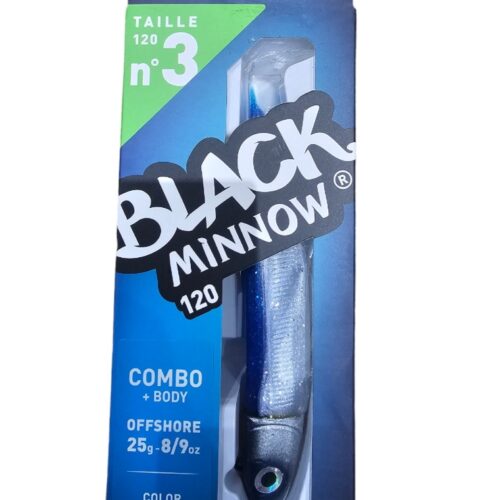Black minnow combo off shore 25gr sz3 120mm