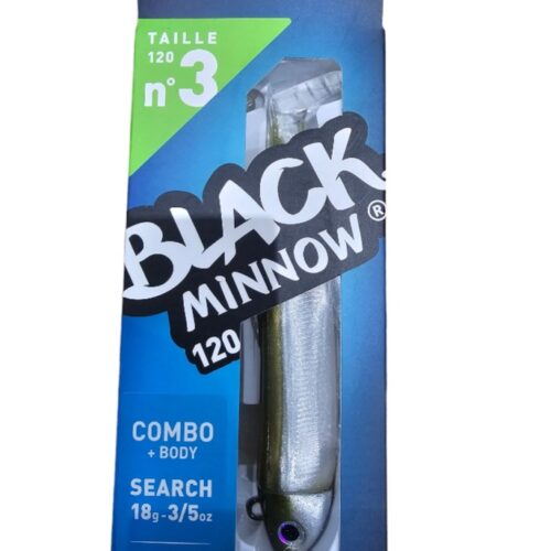 Black minnow combo off shore 18gr sz3 120mm khaki