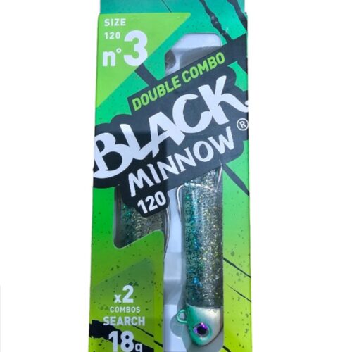 Black minnow double combo search 18gr sz3 120mm