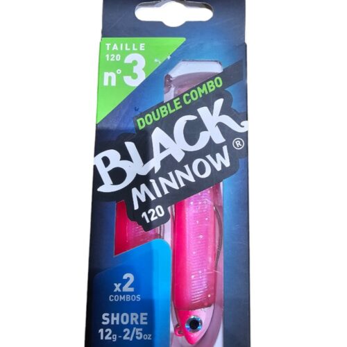 Black minnow double combo search 12gr sz3 120mm fluo pink