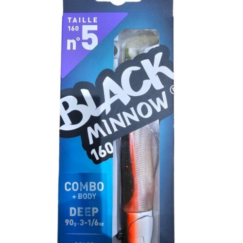 Black minnow combo deep 90gr sz5 160mm candy green