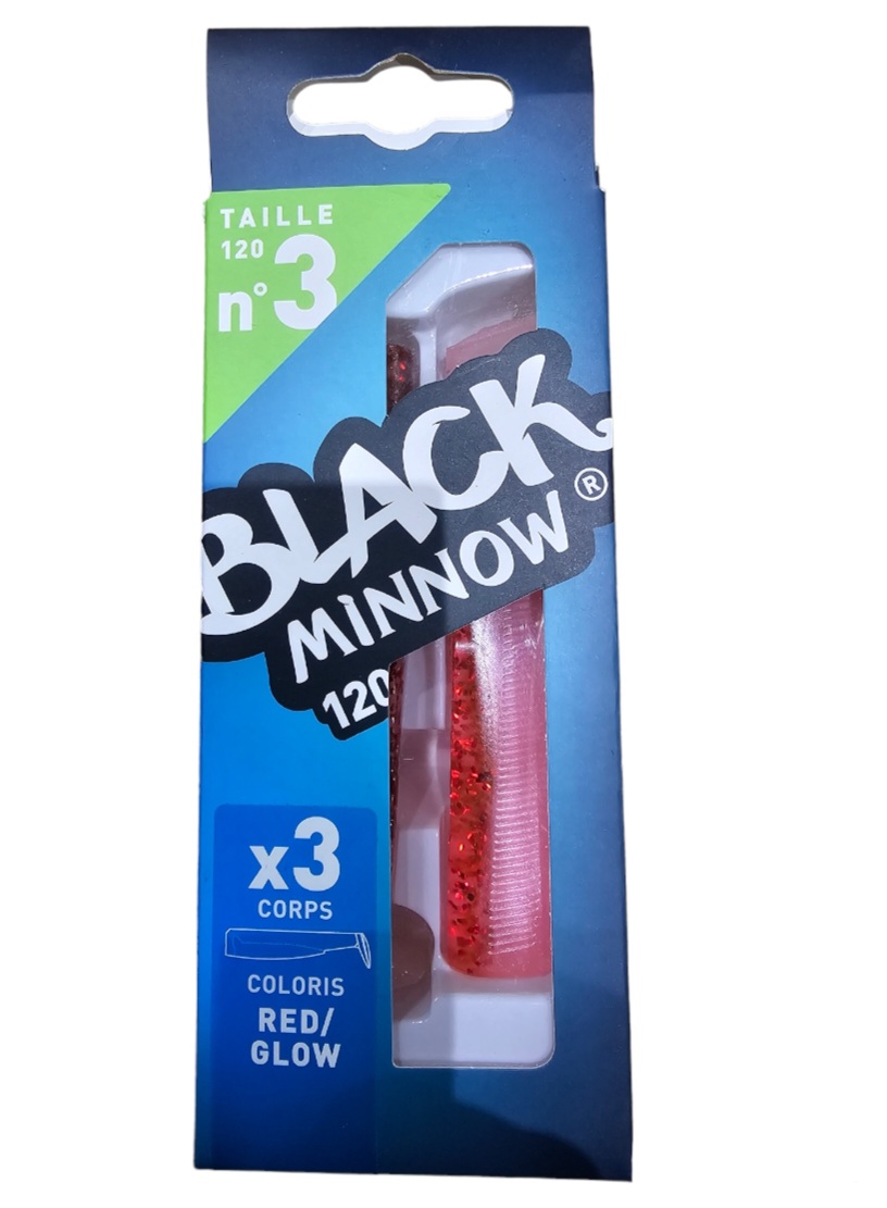 Black minnow 3 corps sz3 120mm red glow