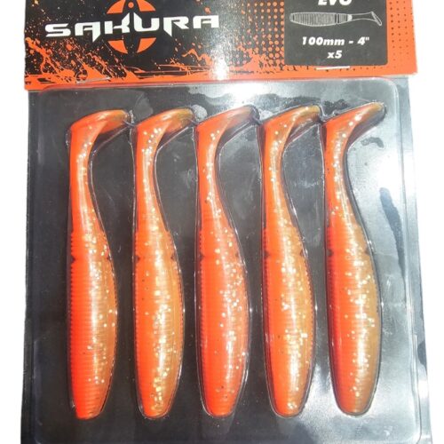 Leurre souple sakura slit shad evo 100mm