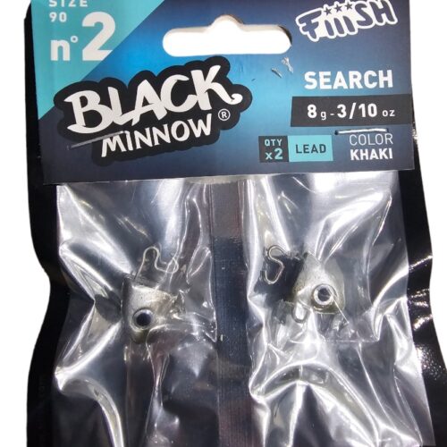 Black minnow tête plombée search 8gr taille 90 n2