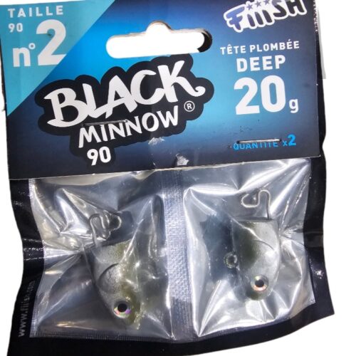 Black minnow tête plombée deep 20gr taille 90 n2
