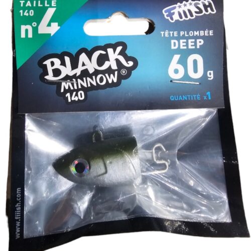 Black minnow tête plombée deep 60gr taille 140 n4