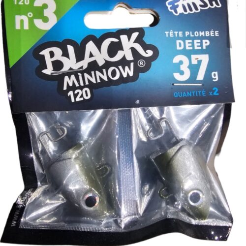 Black minnow tête plombée deep 37gr taille 120 n3