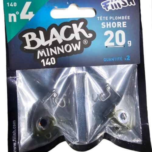 Black minnow tête plombée shore 20gr taille 140 n4