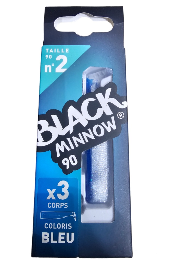 Black minnow 3 corps sz2 90mm bleu