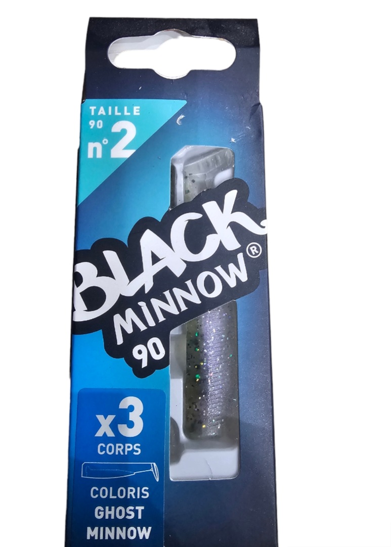 Black minnow 3 corps sz2 90mm ghost minnow