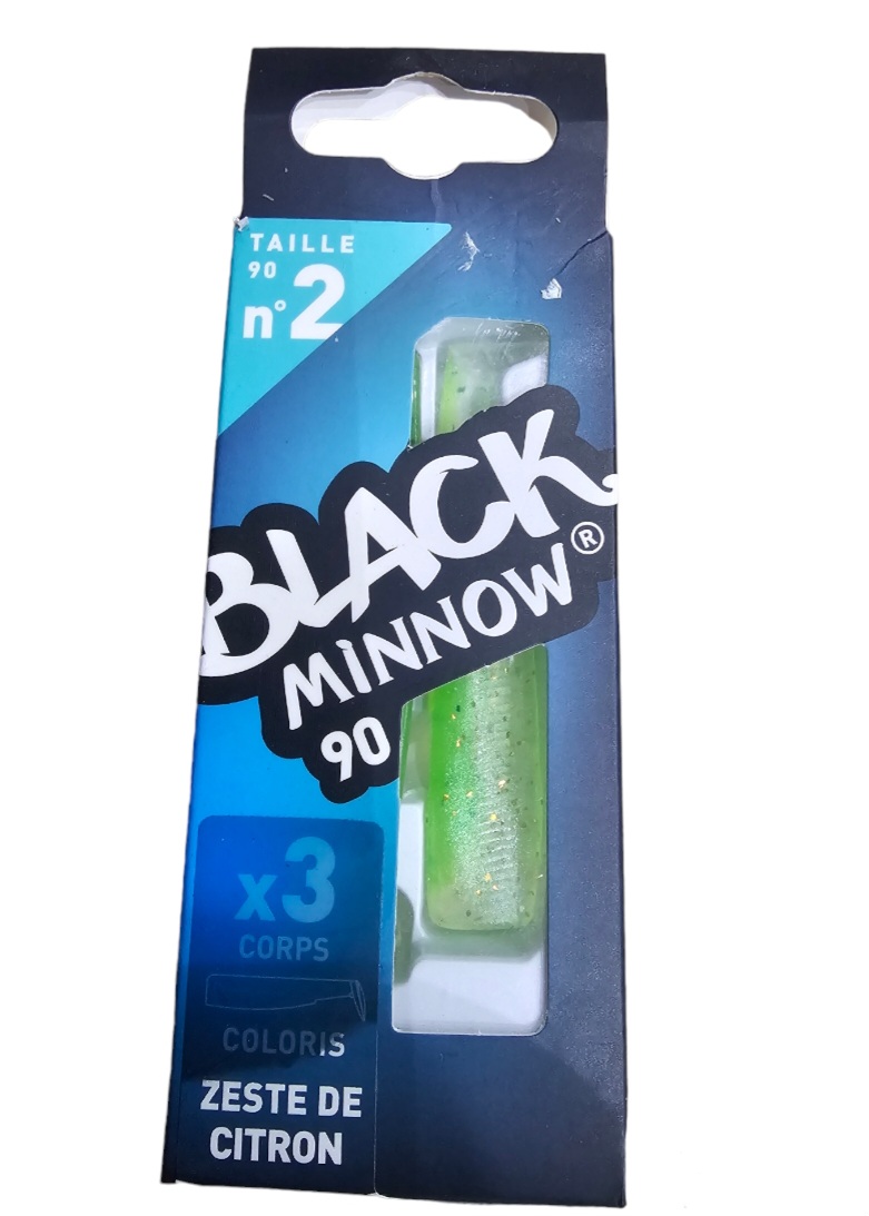 Black minnow 3 corps sz2 90mm zeste de citron