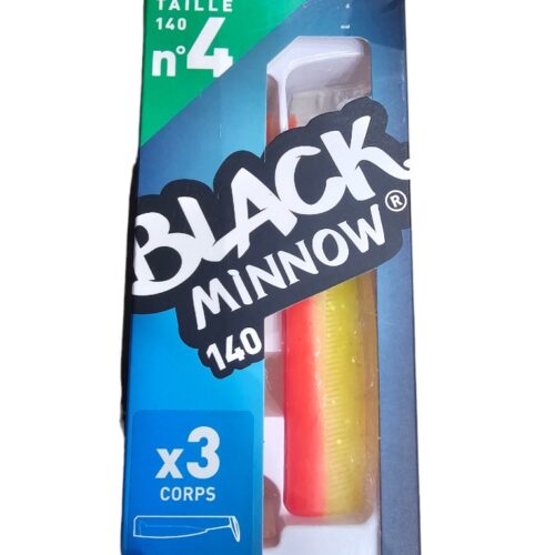 Black minnow 3 corps sz4 140mm orange jaune