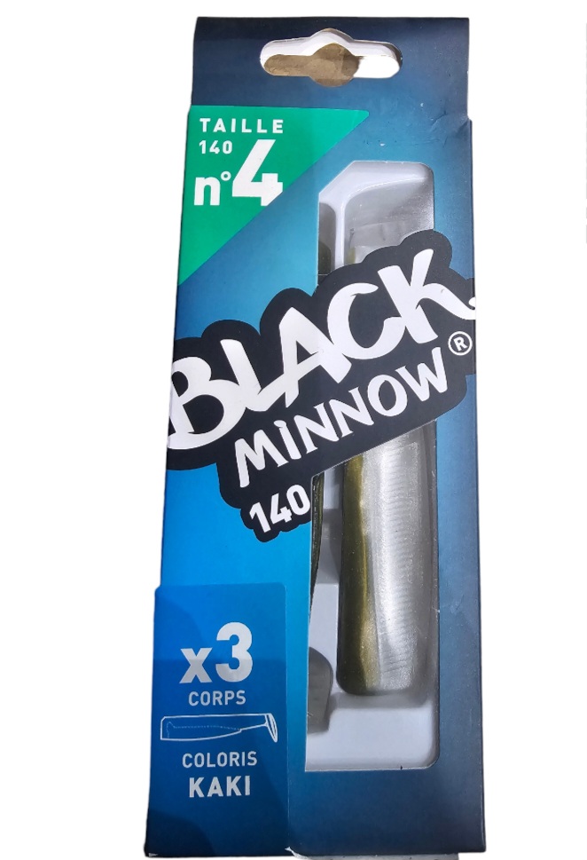 Black minnow 3 corps sz4 140mm kaki