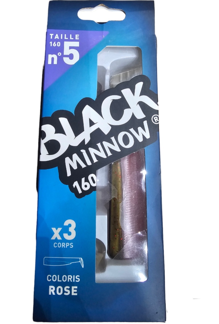 Black minnow 3corps sz5 160mm rose