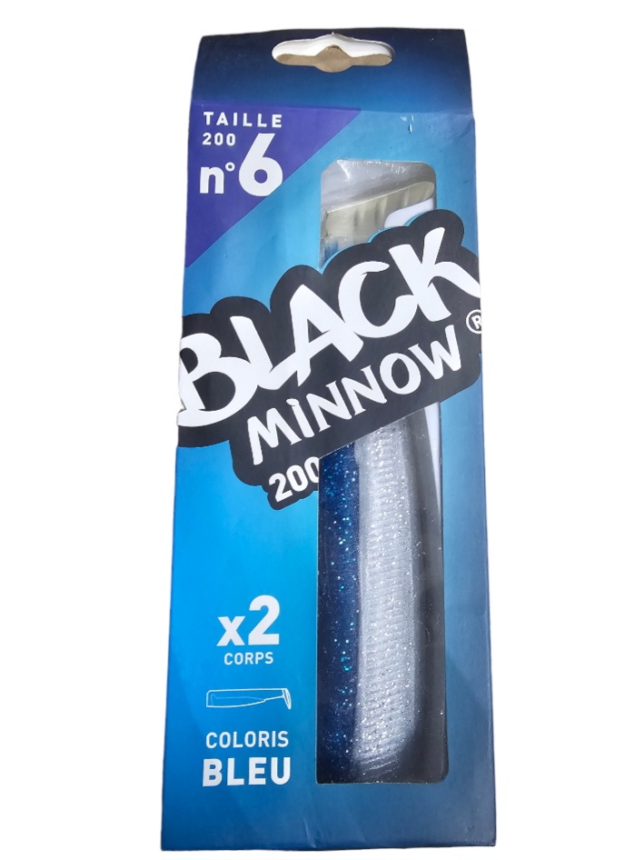 Black minnow 2corps sz6 200mm bleu