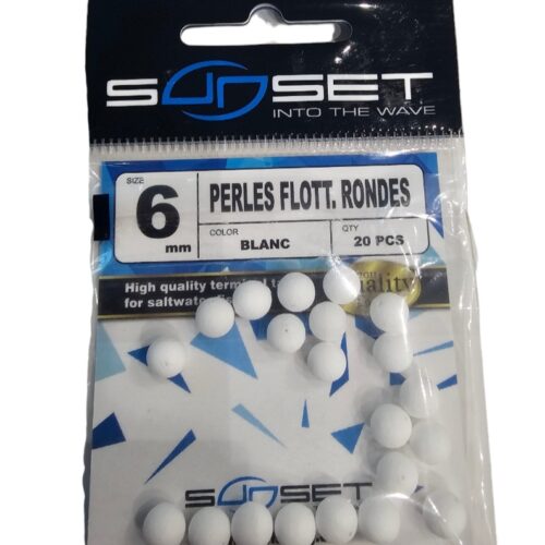 Perle flottant ronde sunset 20pcs 6mm