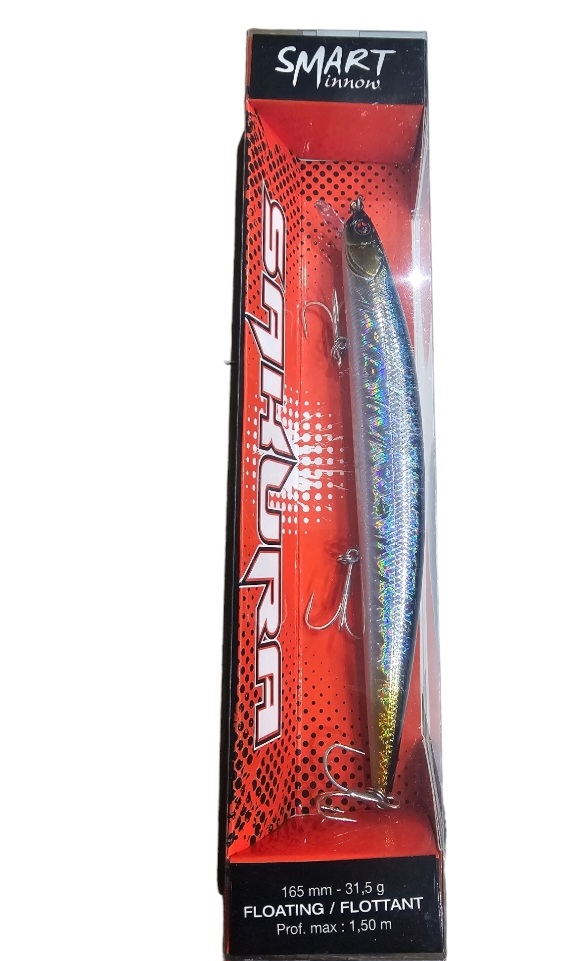 Leurre Flottant Sakura Smart Minnow Aurora Minnow 165 F - 31.5Cm