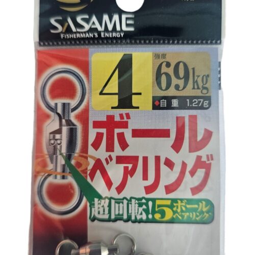 Emerillon sasame a ball bearing swivels sz4 69kg 3pcs