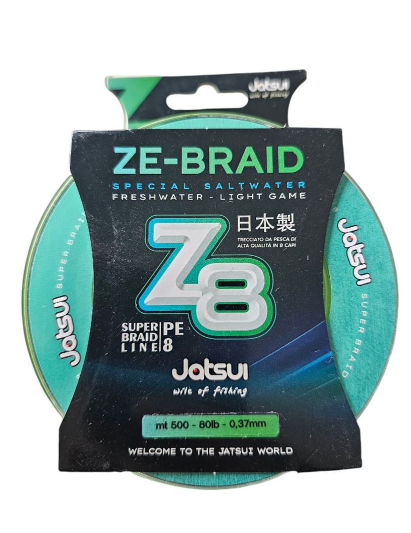 FIL TRESSE JATSUI Z8 500M 0.37MM 80LB