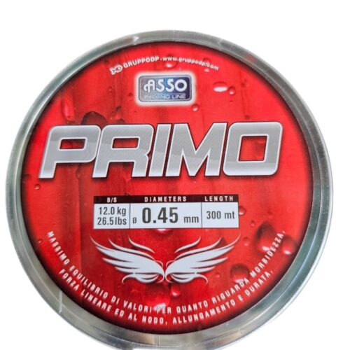 Asso primo cristal 300m 0.45mm blanc
