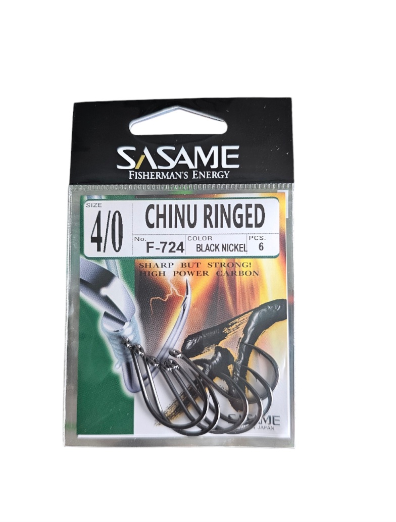 hook chinu ringed - 4/0 F-724 6pcs -Sasame - hameçon